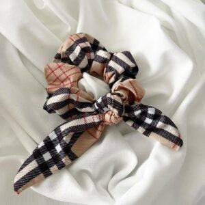 Tiara Scrunchie Xadrez Burberry Inspired